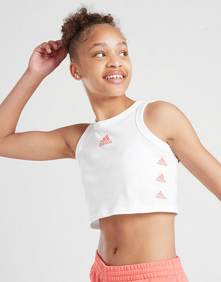 adidas Girls' Repeat Badge Of Sport Tank Top Junior